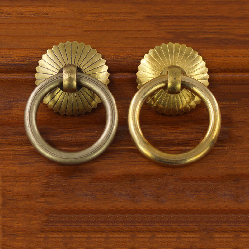 Furniture Hardware Drop Pulls - Chinese medicijnkastje ringknop thee-knop greep voor