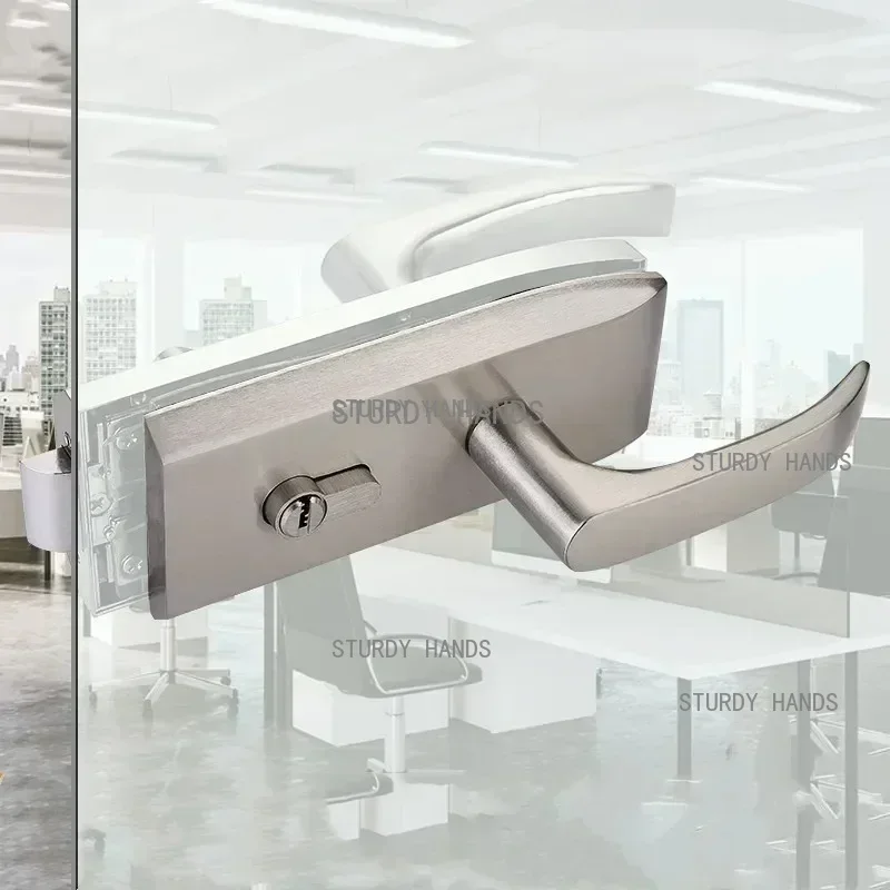 Furniture Hardware Fitting - Kantoor Glazen Deurslot Badkamer Roestvrij Stalen