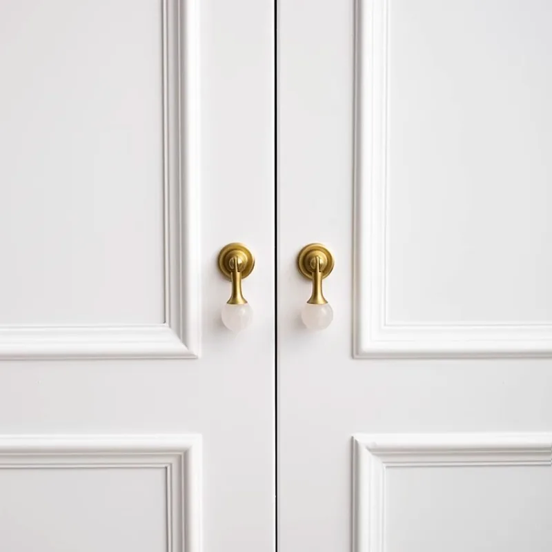 Witte Kristallen Bol + Messing - Furniture Hardware Drop Pulls recensie en prijs